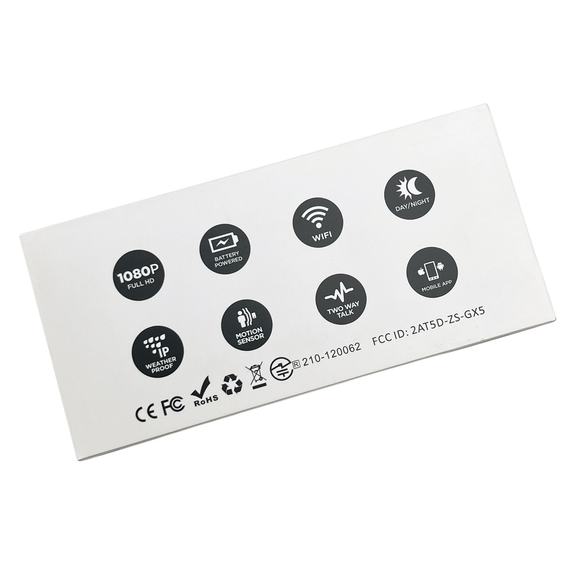 Zumimall GX1S Black Silver Wireless WiFi Outdoor Security Battery Powered Camera - Picture 2 of 11